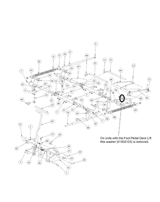 Part Location Diagram of 01007368 MTD Outer Lift Index Plate